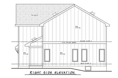 Modern Farmhouse House Plan #402-01804 Elevation Photo