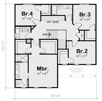 Second Floor for House Plan #402-01804