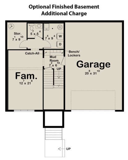 Basement for House Plan #963-00810