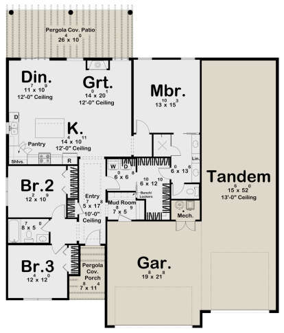 Main Floor  for House Plan #963-00811