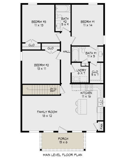Main Floor  for House Plan #940-00832