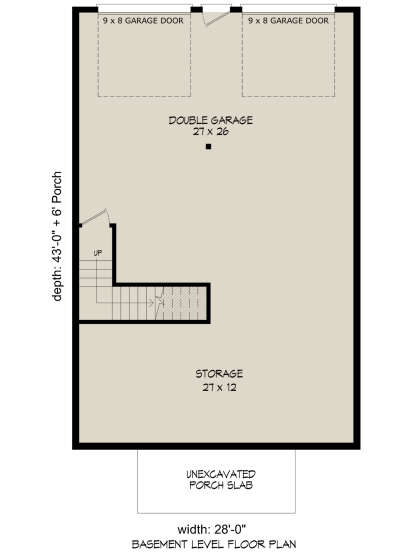 Garage/Basement for House Plan #940-00832