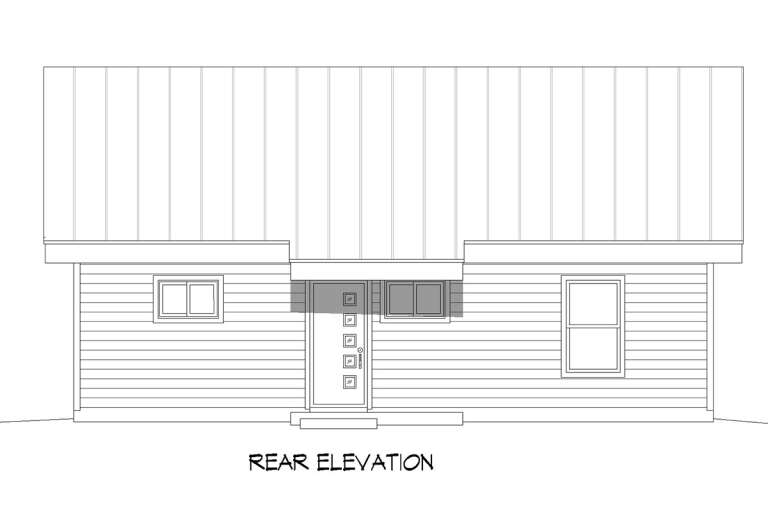 Modern House Plan #940-00834 Elevation Photo