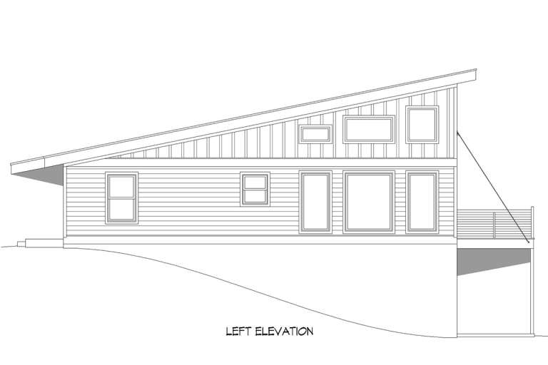 Modern House Plan #940-00834 Elevation Photo