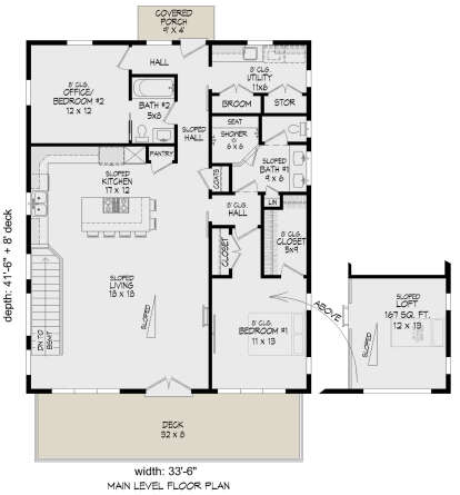 Main Floor  for House Plan #940-00834