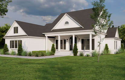 House Plan House Plan #29481 Angled Front Elevation