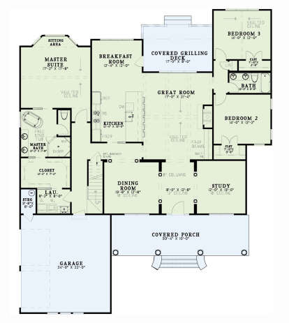 Main Floor for House Plan #110-01110