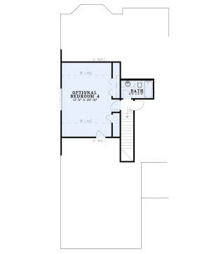 Optional Second Floor for House Plan #110-01110