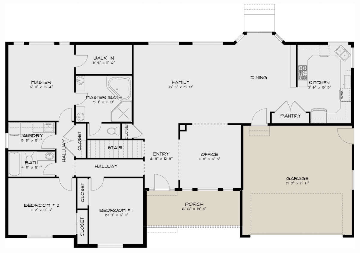 Main Floor for House Plan #2802-00232