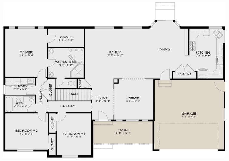House Plan House Plan #29483 Drawing 1