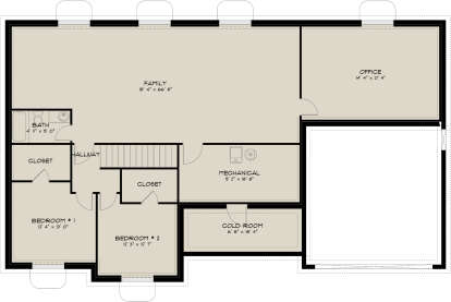Basement for House Plan #2802-00232