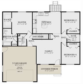 Main Floor for House Plan #2802-00233