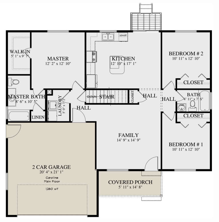 House Plan House Plan #29484 Drawing 1