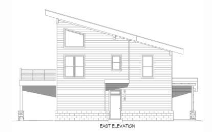 Modern House Plan #940-00835 Elevation Photo