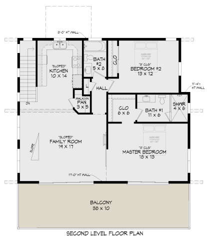 Second Floor for House Plan #940-00835