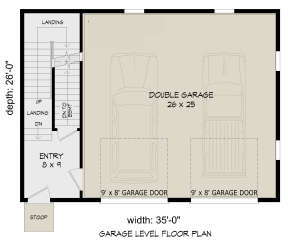 Garage Floor for House Plan #940-00837