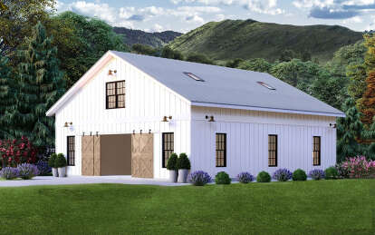 Barn House Plan #940-00838 Elevation Photo