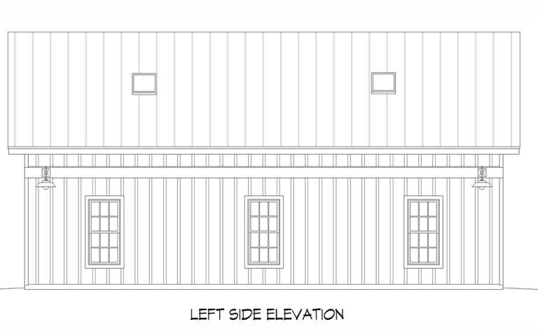 Barn House Plan #940-00838 Elevation Photo