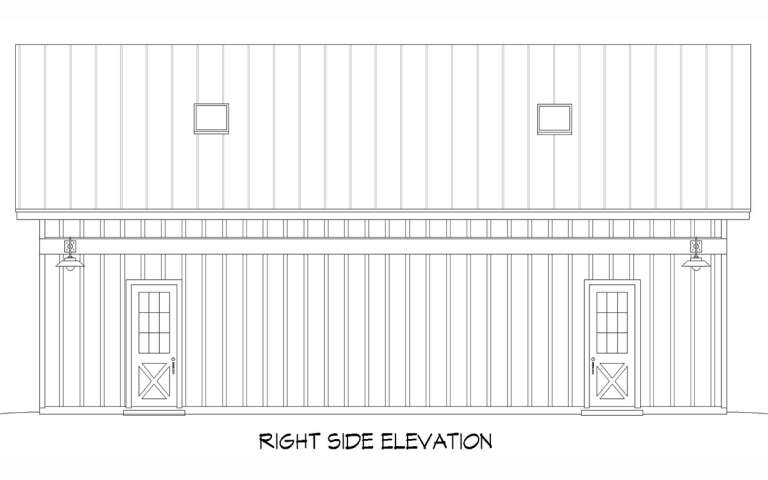 Barn House Plan #940-00838 Elevation Photo