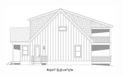 Coastal House Plan #940-00840 Elevation Photo
