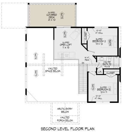 Second Floor for House Plan #940-00840