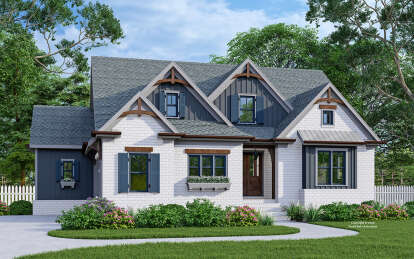 House Plan House Plan #29491 Angled Front Elevation