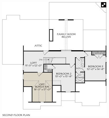 Second Floor for House Plan #8594-00480