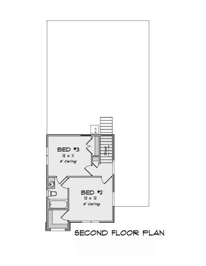 Second Floor for House Plan #4848-00384