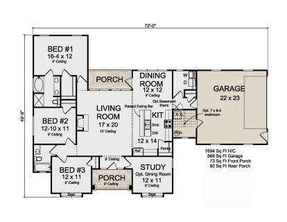 Main Floor for House Plan #4848-00385