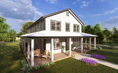 Barn House Plan #4848-00386 Elevation Photo