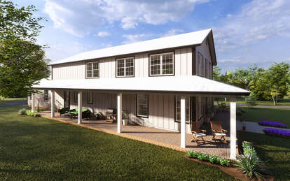 Barn House Plan #4848-00386 Elevation Photo