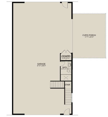 First Floor for House Plan #2802-00234