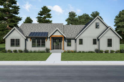 Modern Farmhouse House Plan #2464-00112 Elevation Photo