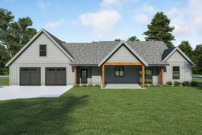 Modern Farmhouse House Plan #2464-00112 Elevation Photo