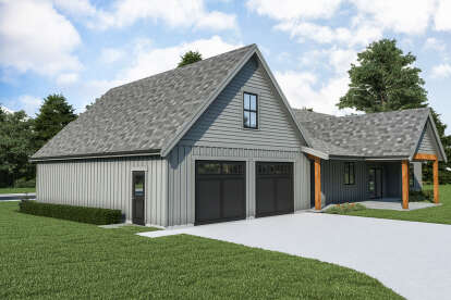 Modern Farmhouse House Plan #2464-00112 Elevation Photo