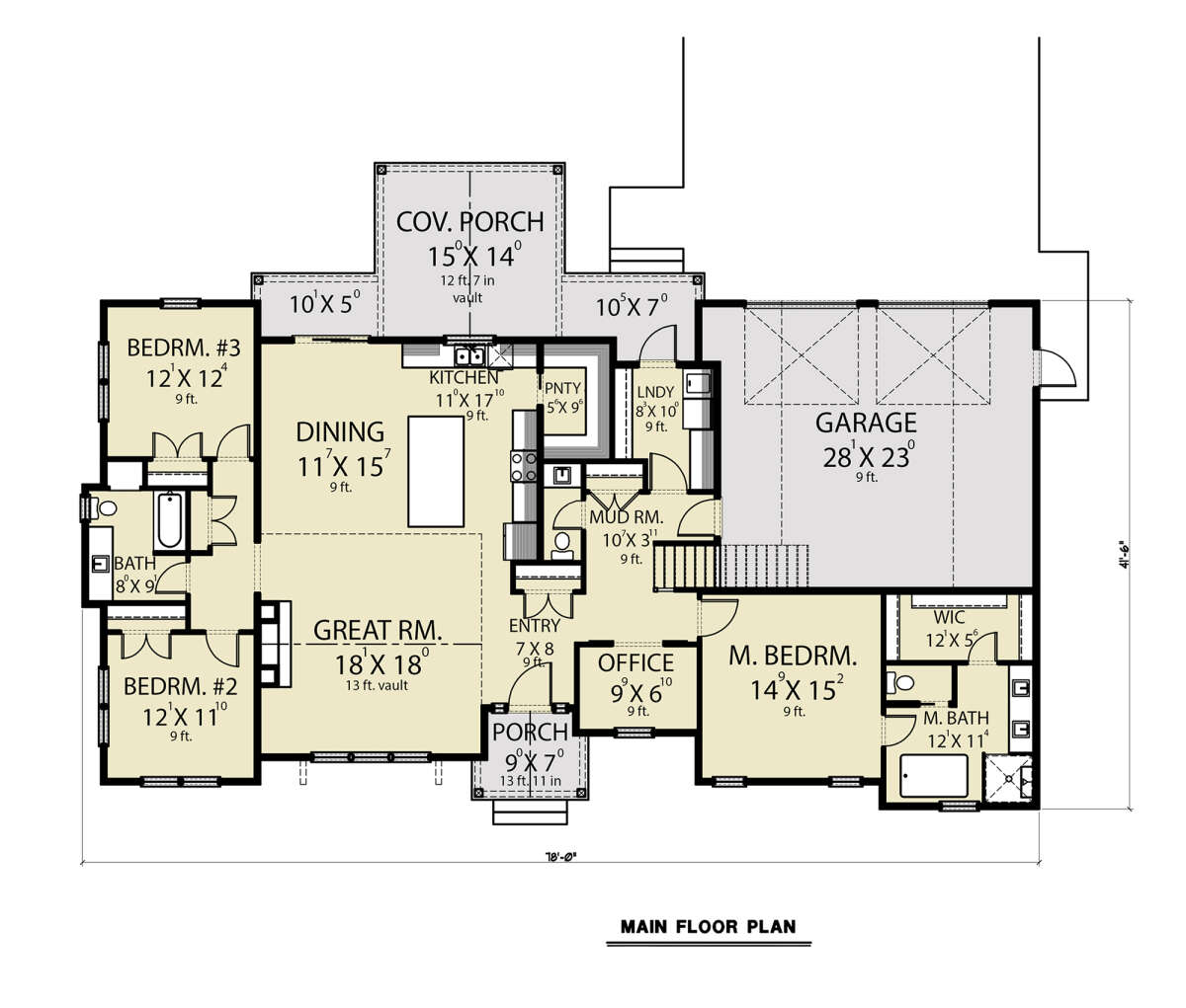 Main Floor  for House Plan #2464-00112