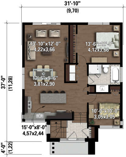 Main Floor  for House Plan #6146-00564
