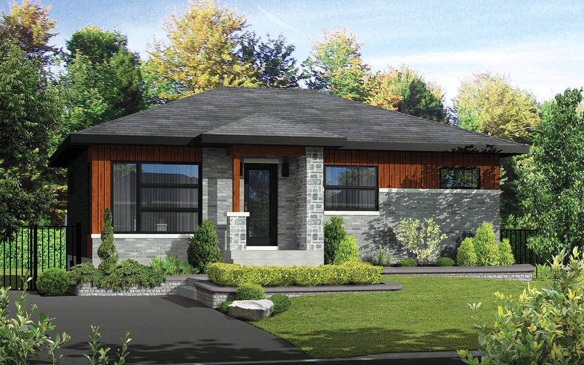 Contemporary Plan - 972 Square Feet, 2 Bedrooms, 1 Bathroom | Floor ...