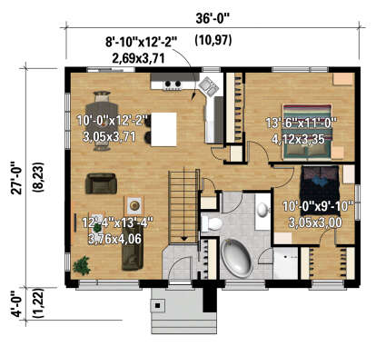 Main Floor  for House Plan #6146-00565