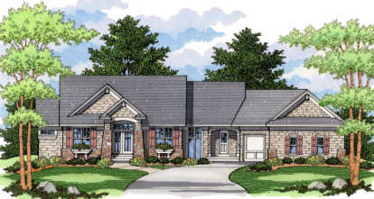 4 Bed, 3 Bath, 2758 Square Foot House Plan - #098-00042