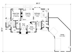 Floorplan 2 for House Plan #098-00042