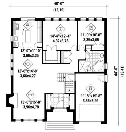 Main Floor  for House Plan #6146-00566