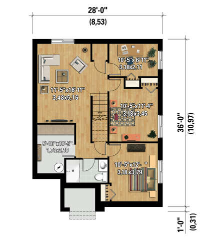 Second Floor for House Plan #6146-00567