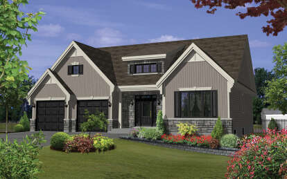 House Plan House Plan #29502 Angled Front Elevation