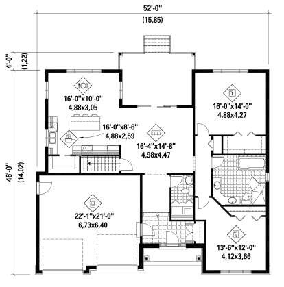 House Plan House Plan #29502 Drawing 1