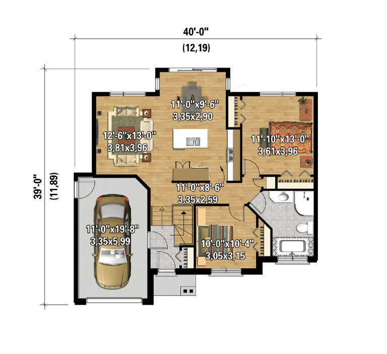 House Plan House Plan #29503 Drawing 1