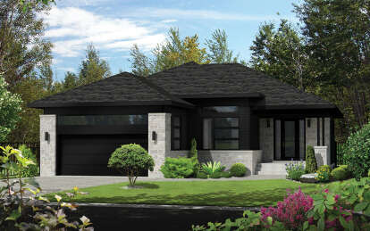 House Plan House Plan #29504 Angled Front Elevation