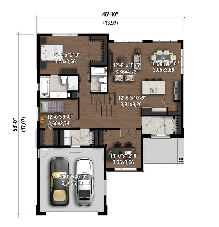 House Plan House Plan #29504 Drawing 1