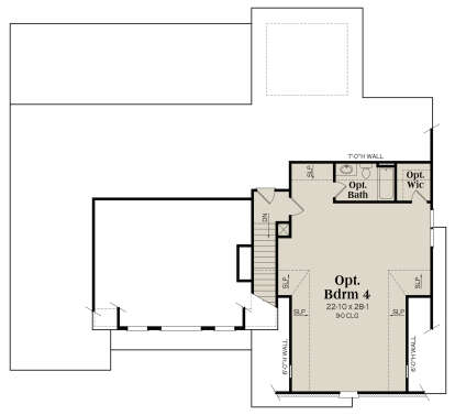 Second Floor for House Plan #009-00365