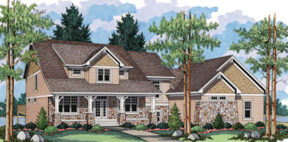 3 Bed, 2 Bath, 2740 Square Foot House Plan - #098-00043